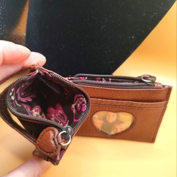 Brighton TWO Coin/ID Holder Brown Pebble Leather Design! - Picture 3 of 9